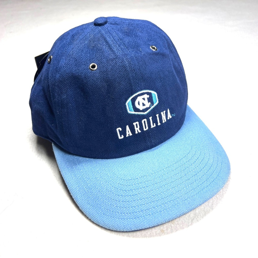 Y2K Vintage 90s Nike UNC Tar Heels Carolina Hat Blue Strapback NCAA New with Tag